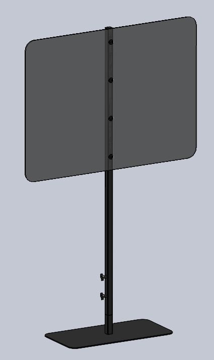 ADJUSTABLE HEIGHT SCREEN STAND
