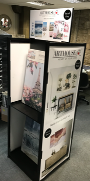 CANVAS DISPLAY STAND 2 TIER DOUBLE SIDED