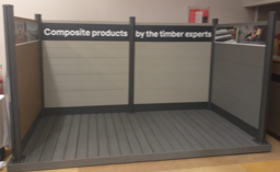COMPOSITE FENCING & DECKING TRADESHOW DISPLAY STAND